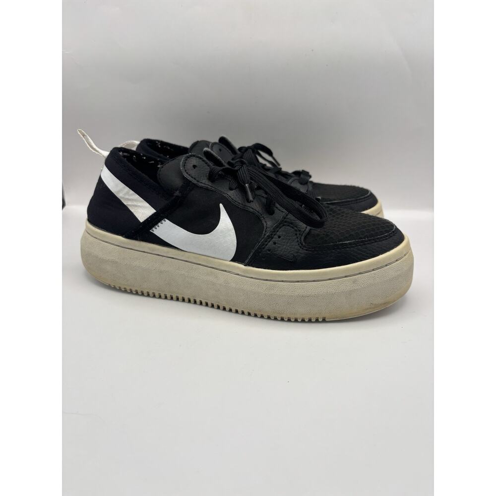 Nike Court Vision Alta TXT Black And White Sneakers Women Size 8